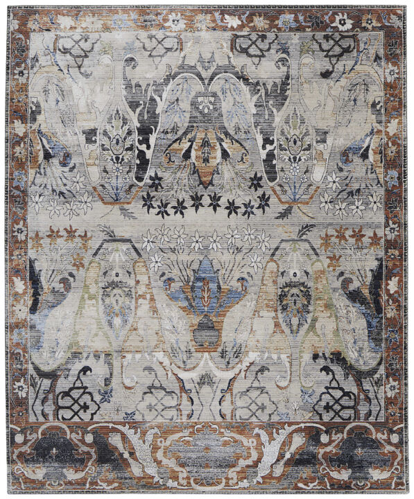 HomeRoots Ikat Power Loom Area Rug