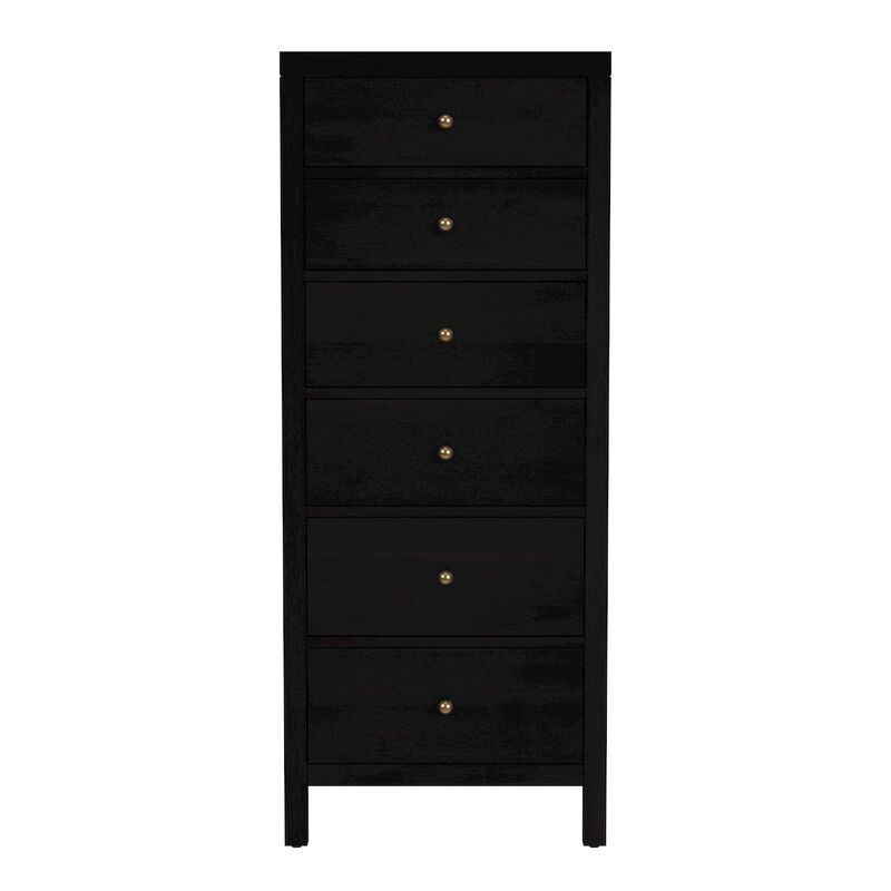 Butler Specialty Nora 22 in. W Rectangular Wood 6 Drawer Lingerie Chest, Coffee