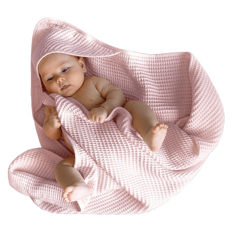 CleanBamboo&reg; Waffle Hooded Baby Towel