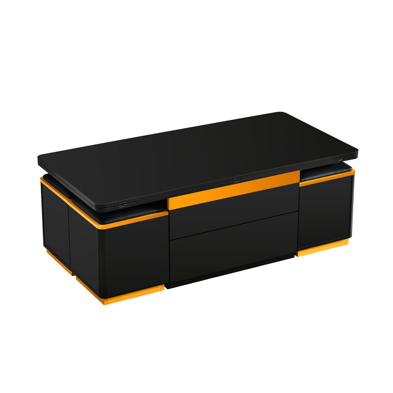 Merax Convertible Coffee Table with Lift Mechanism & Foldable Dining Extension image number 0