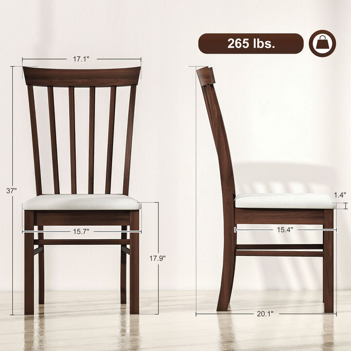 Modern Dining Chair with Upholstered Seat and Sturdy Frame for Home or Kitchen