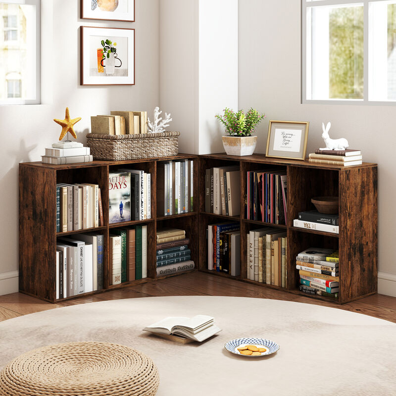 Modern 6-Cube Bookcase with Anti-Tip Kit for Home Storage image number 5