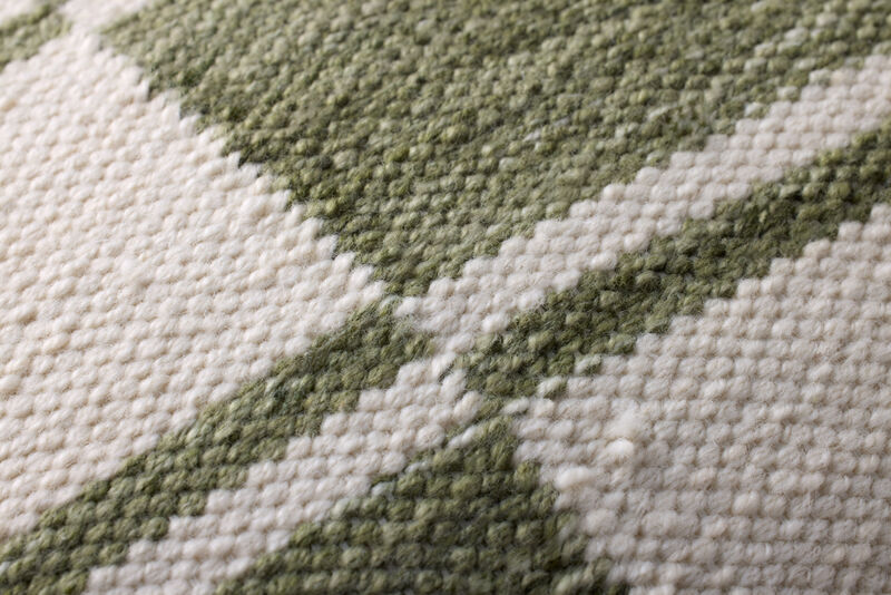 PLL0139 Ivory/Green 16''x26'' Cover w/Down Pillow image number 2