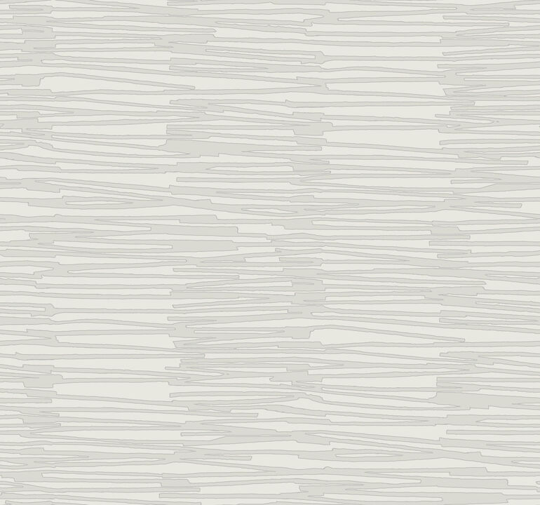 Water Reed Thatch Dove & Silver Wallpaper