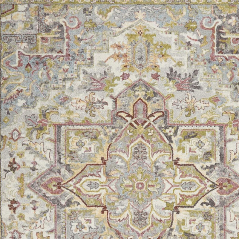 HomeRoots Floral Medallion Area Rug image number 2