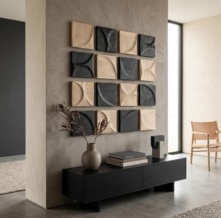 Curve Bleached Wave Wall Tile