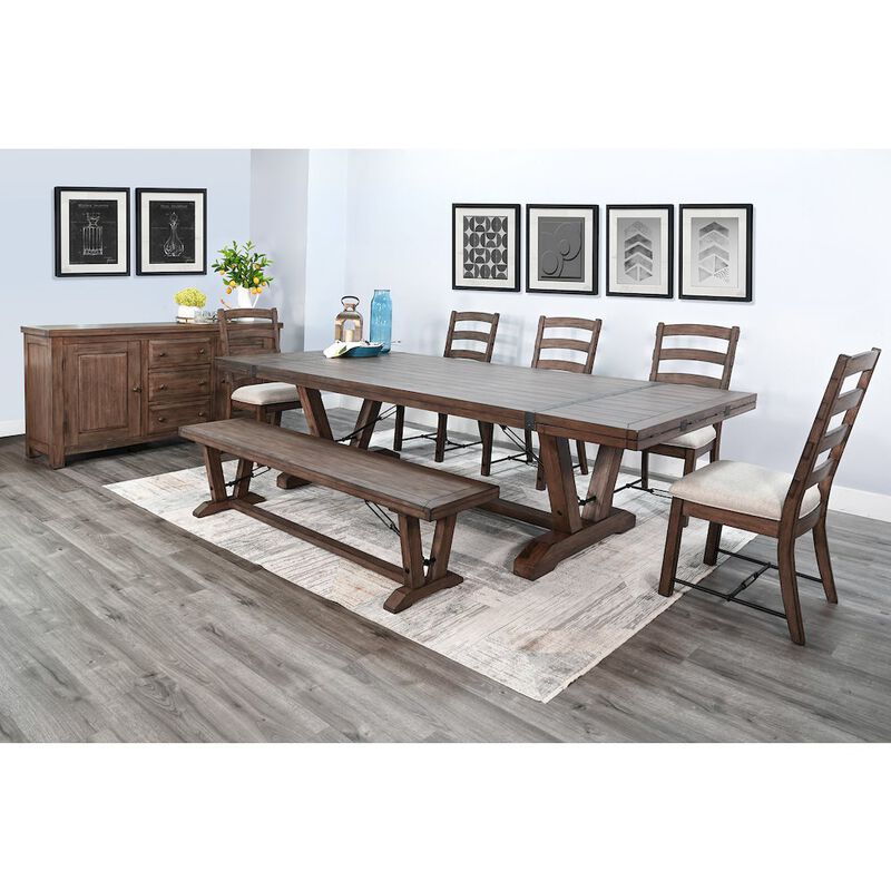 Sunny Designs Yellowstone Extension Table with Folding Leaves image number 1