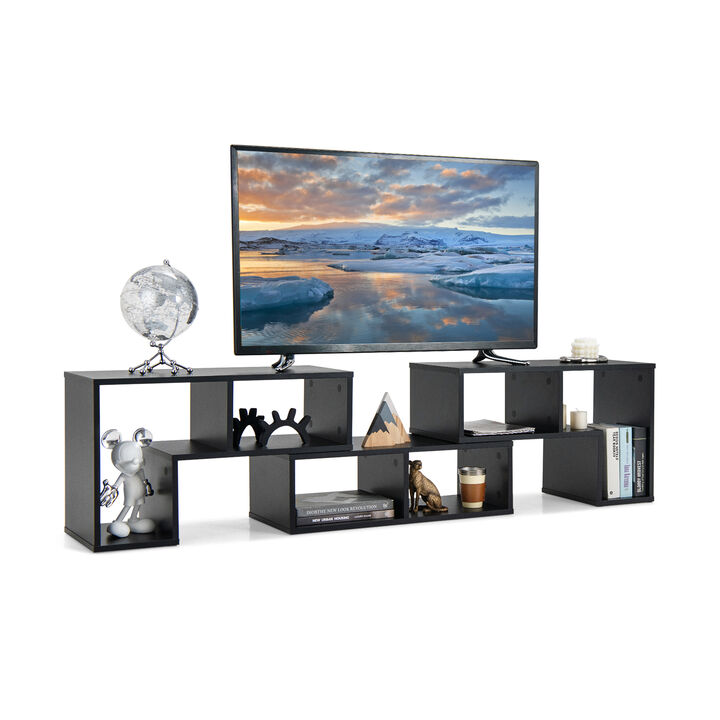 3 Pieces Console TV Stand for TVs up to 65 Inch with Shelves
