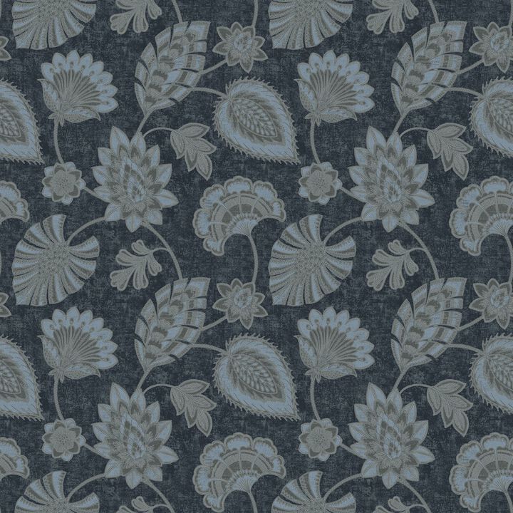 Elegance Flower Fan Blue Wallpaper DWP0351-06
