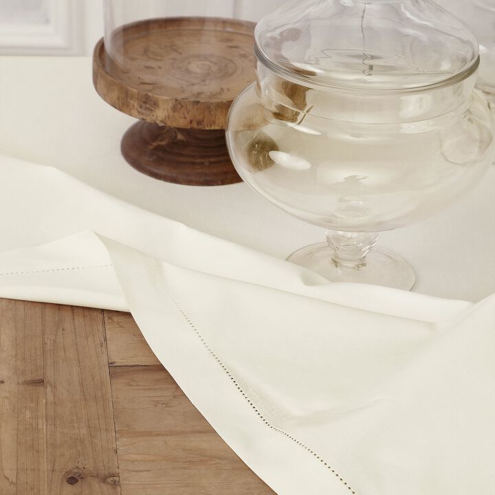 Cotton Linen Tablecloth - Cotton Linen Hemstitch