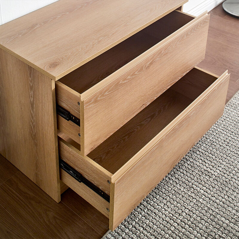 Devi Oak Freestanding Walk in Wood Closet System