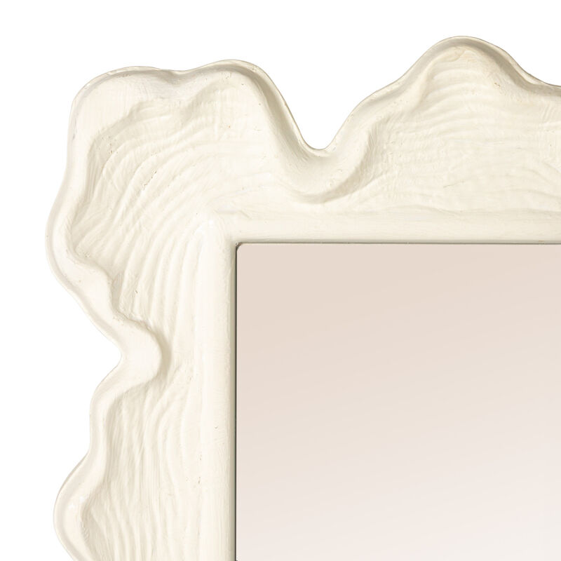 Faux Bois Metal Wall Mirror image number 5