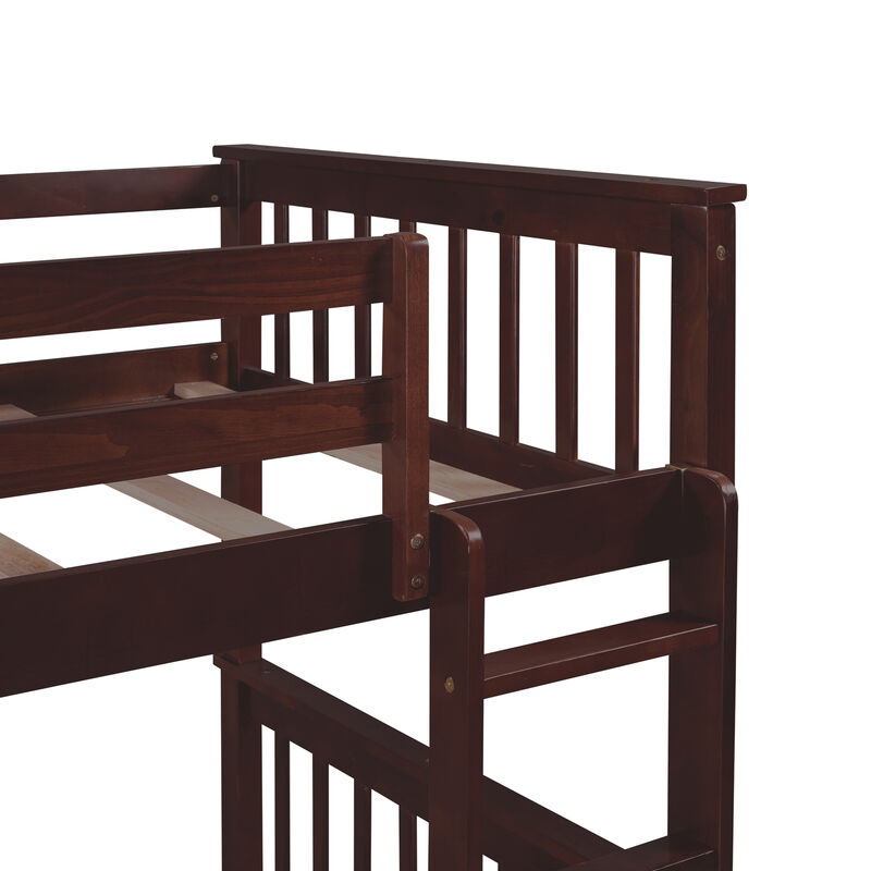 Merax Bunk Bed with Ladders and 2 Storage Drawers