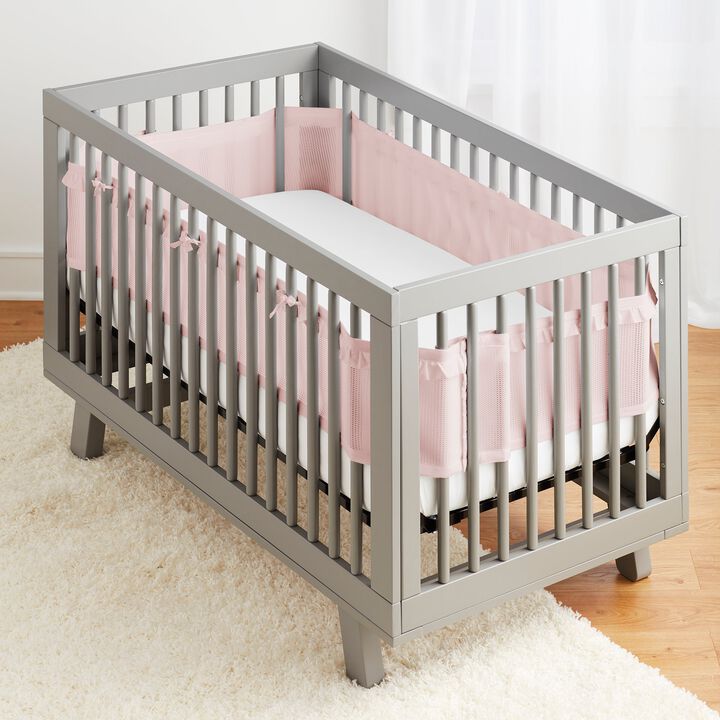 Breathable Mesh Crib Liner — Deluxe Ruffle Collection