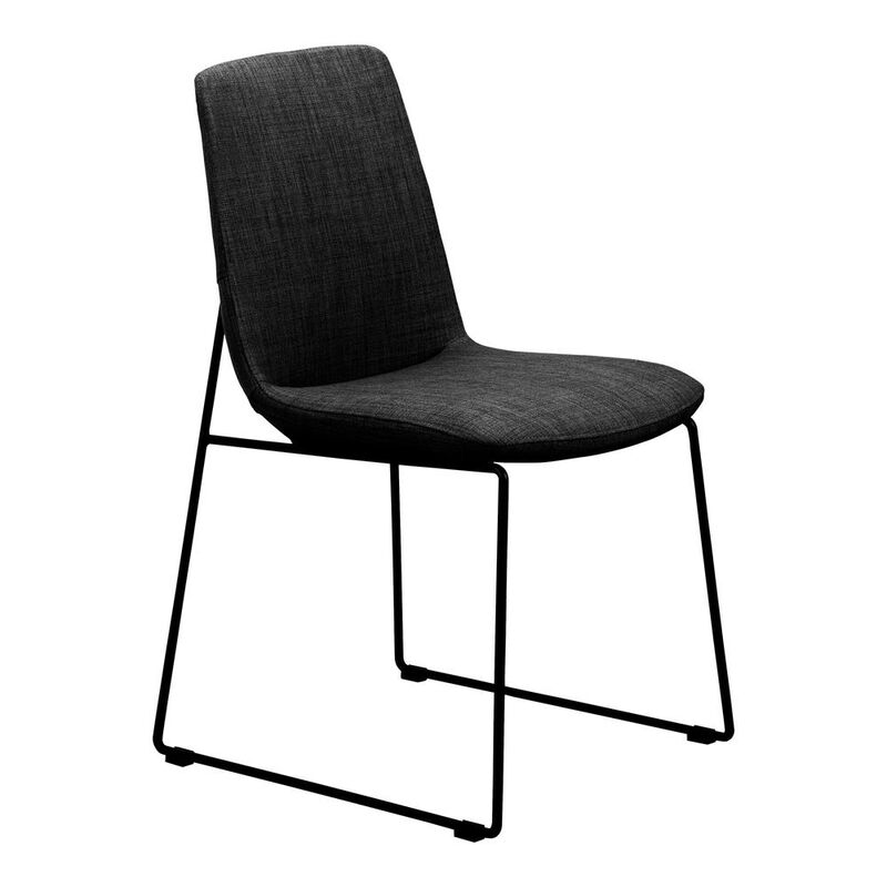 Moe's Home Collection RUTH DINING CHAIR BLACK-M2