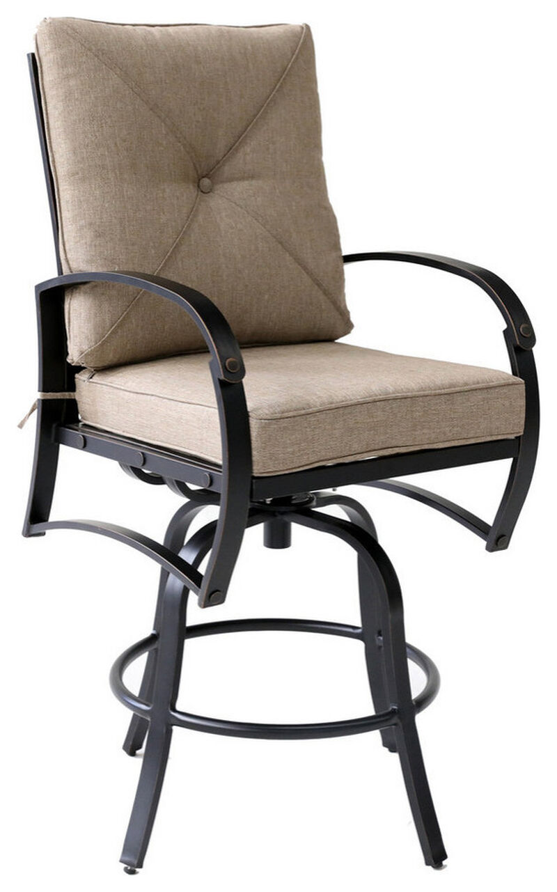 Bar Chair with Back and Seat Cushion Mathis Home