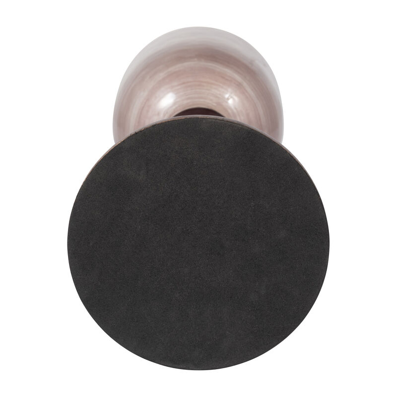 Glass, 24" Wooden Base Hurrican, Blush image number 4