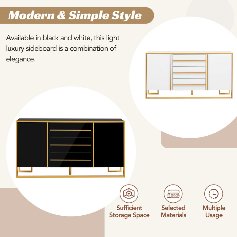 Merax Modern Style 59"L Sideboard  Storage Buffets