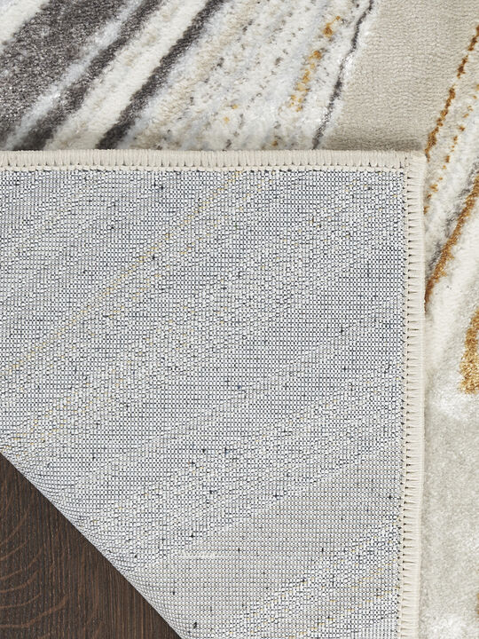 Glitz GLZ21 Gray/Gold 3'11" x 5'11" Rug