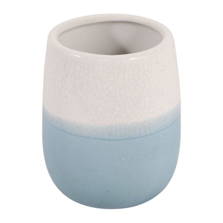 2-Tone Pencil Cup White/Blue