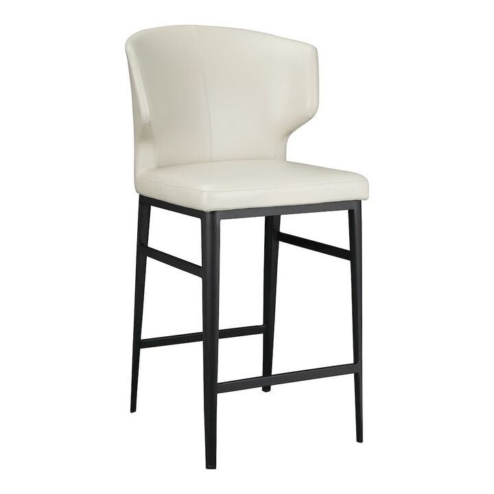 Starlight Canyon Home Mid Century Bar Stool Beige Upholstered Modern Counter Height Seating