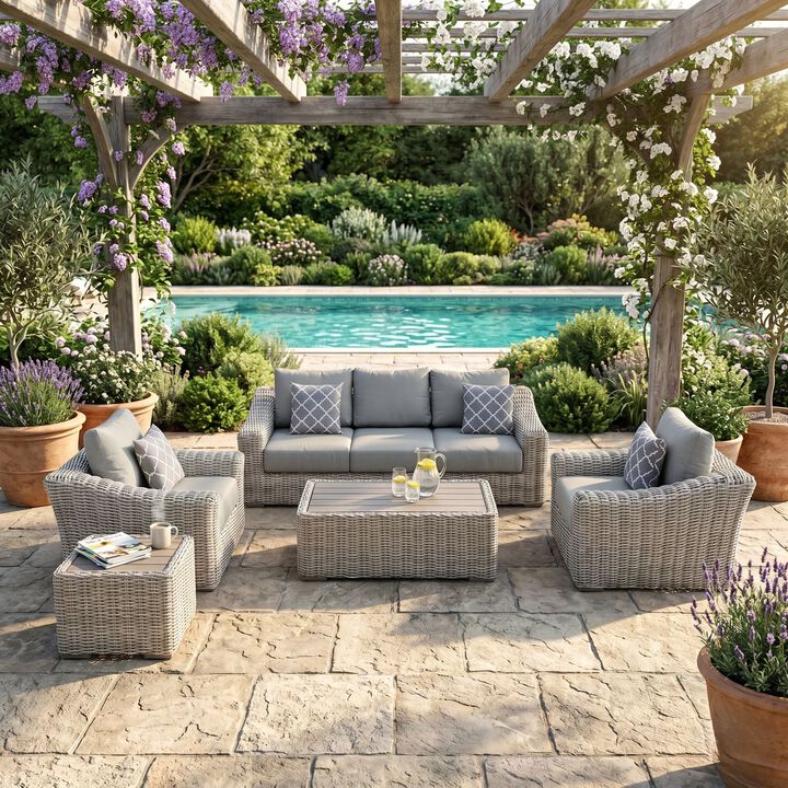 Teva Outdoor Patio Sectional Sofa Set