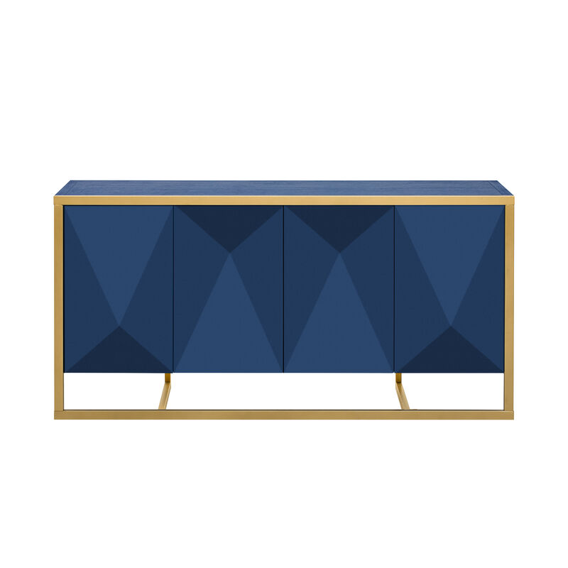 Merax Modern Sideboard Cabinet with Metal Legs