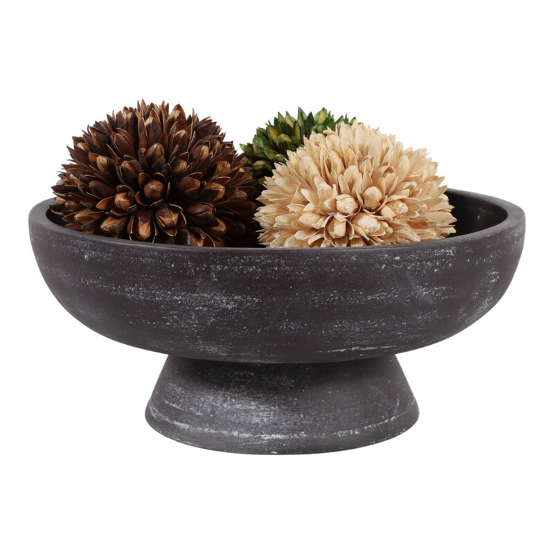 Terracotta Bowl On Pedestal image number 1