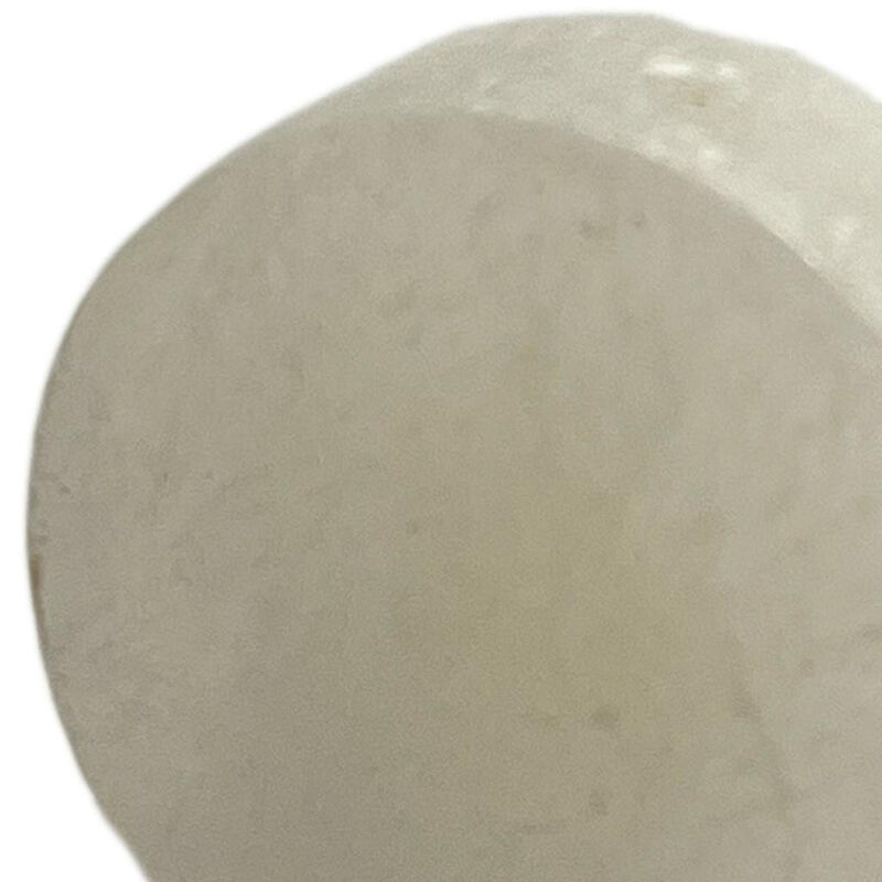 HomeRoots Set of Six Off White Stone Disc Drawer Pull Knobs image number 3