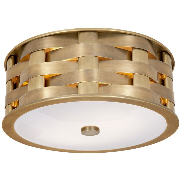 Ella Woven Small Flush Mount