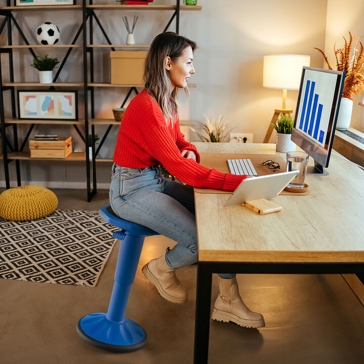 Active Learning Wobble Stool with Adjustable Height for Office Desk