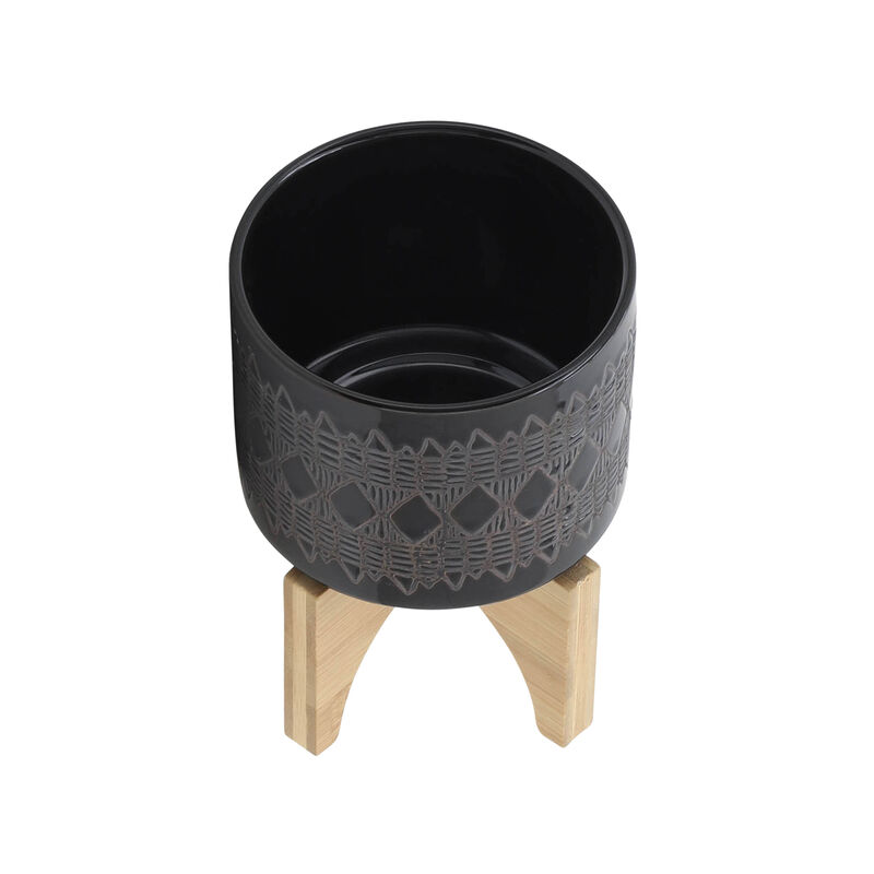 Ceramic 5" Aztec Planter image number 3