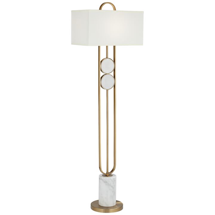 Eleanor Floor Lamp White/Gold