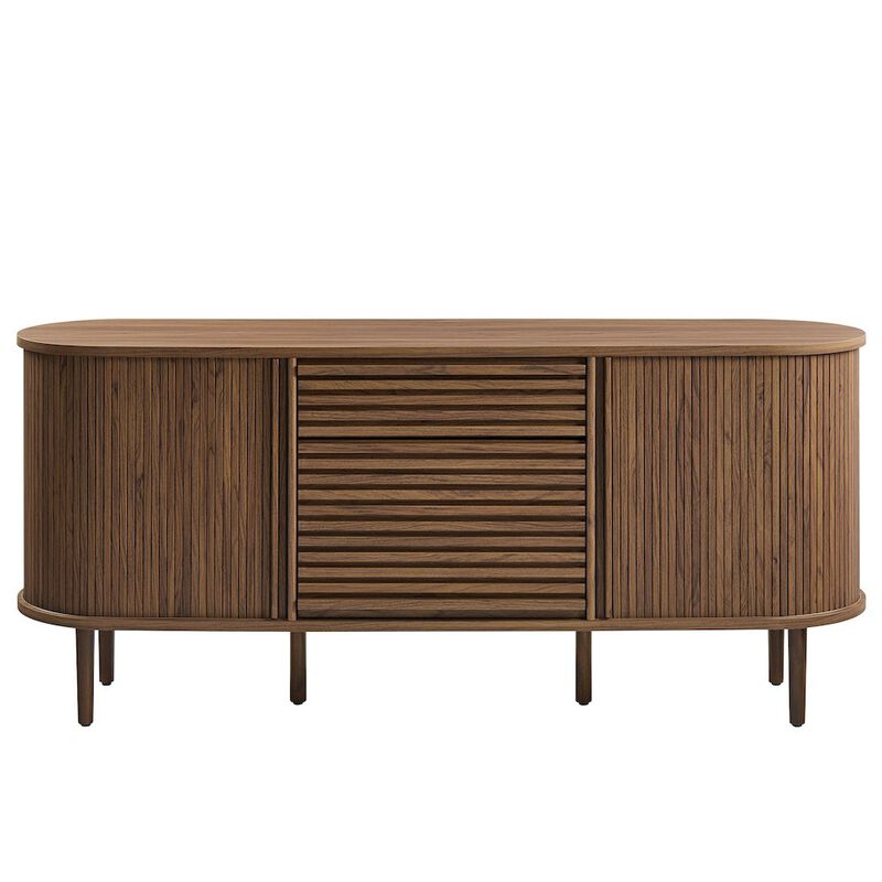 Harlan 67" Fluted Oval Sideboard Cabinet image number 5