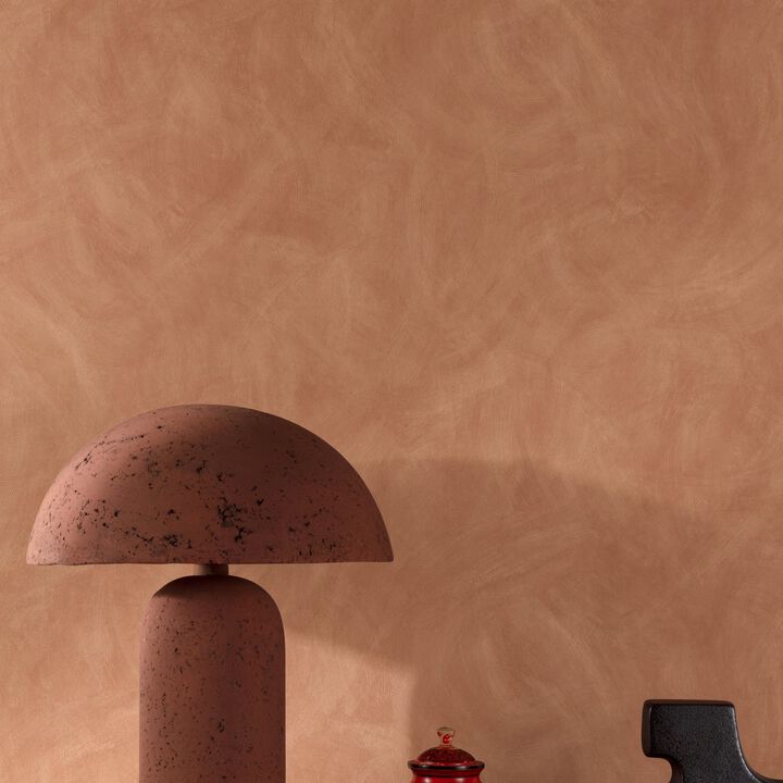 Textured Vibes Authentic Plaster Plain Brown Wallpaper A78707