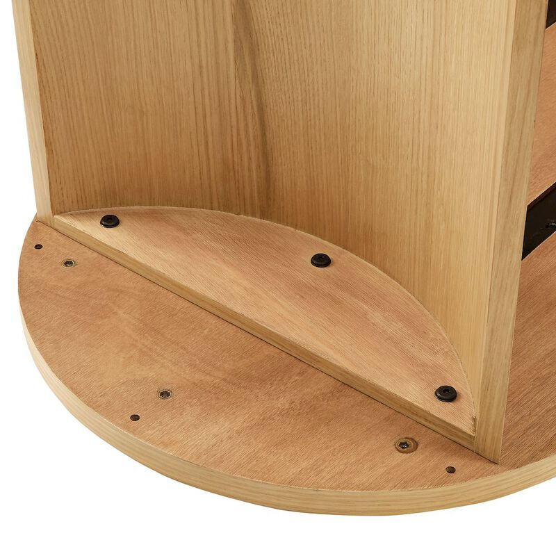Aspect Oval Wood Coffee Table image number 7