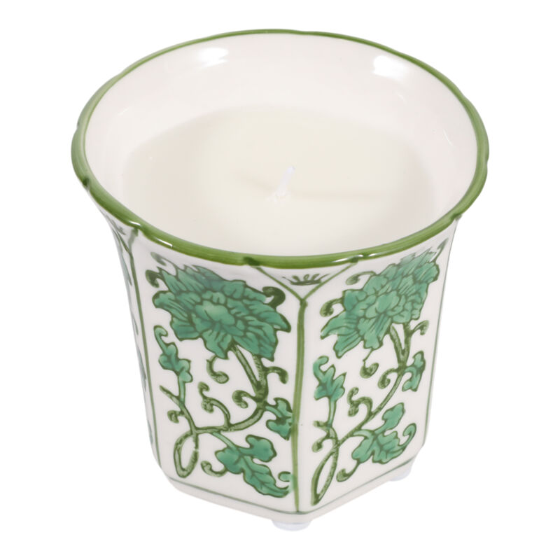 4" Fluted Chinoiserie Candle image number 3