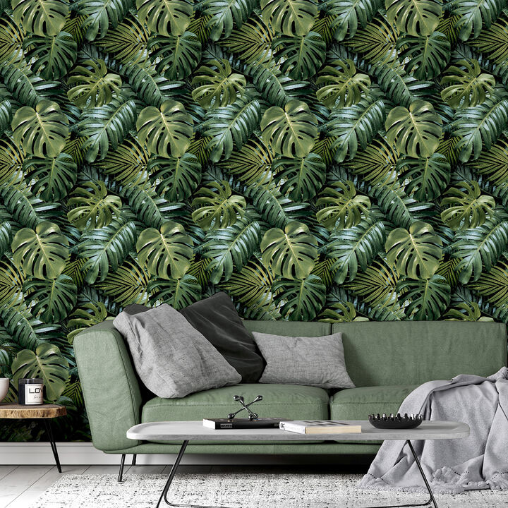 Harlynn Green Monstera Wallpaper