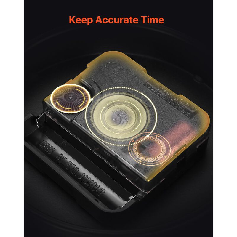 Wall Clock Roman Numerals Battery Operated Silent Clocks for Living Room