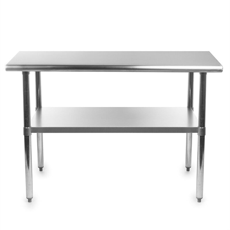 Commercial Grade Stainless Steel Work Table for Kitchen Food Preparation
