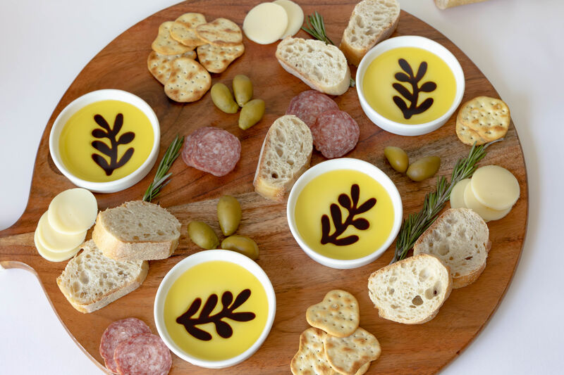 Jeanne Fitz Wood + White Collection Acacia Wood Charcuterie Board - Round image number 5
