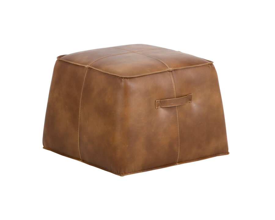 Yorick Tobacco Tan Ottoman