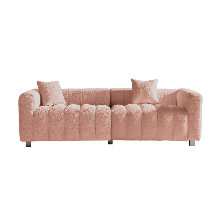 Fremro 83.46'' Premium Velvet Sofa