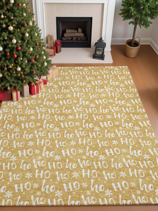 Merry & Bright MY22 Gold 8' x 10' Rug