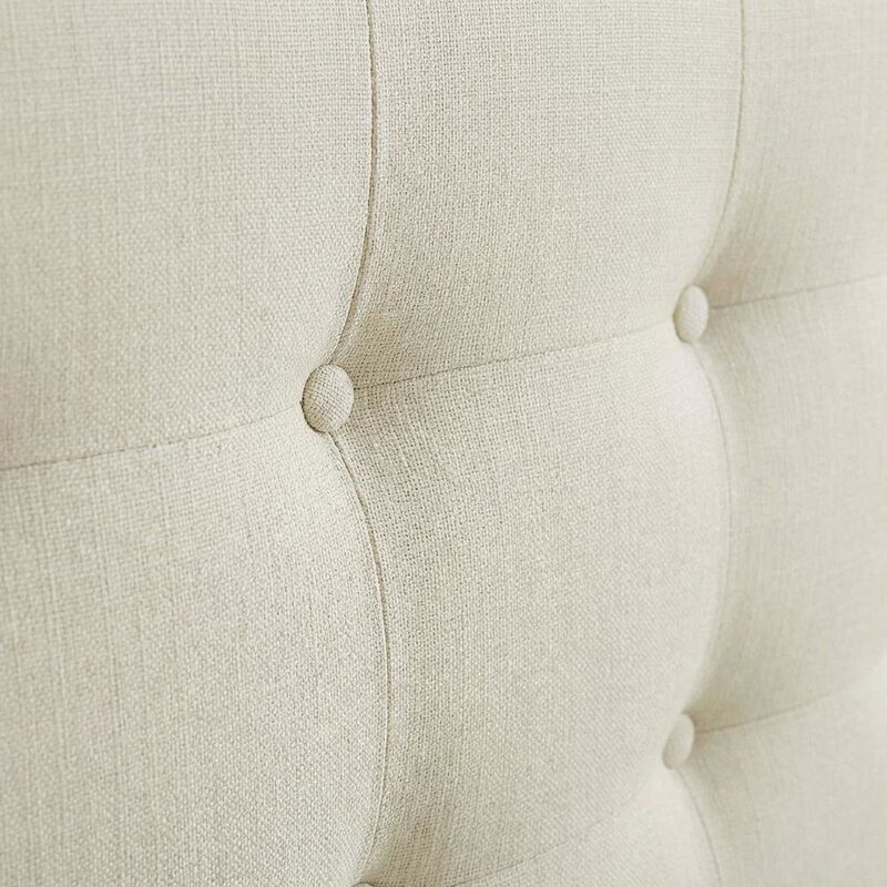 Upholstered Queen Headboard with Fabric Cover and Padded Design for Comfort image number 4