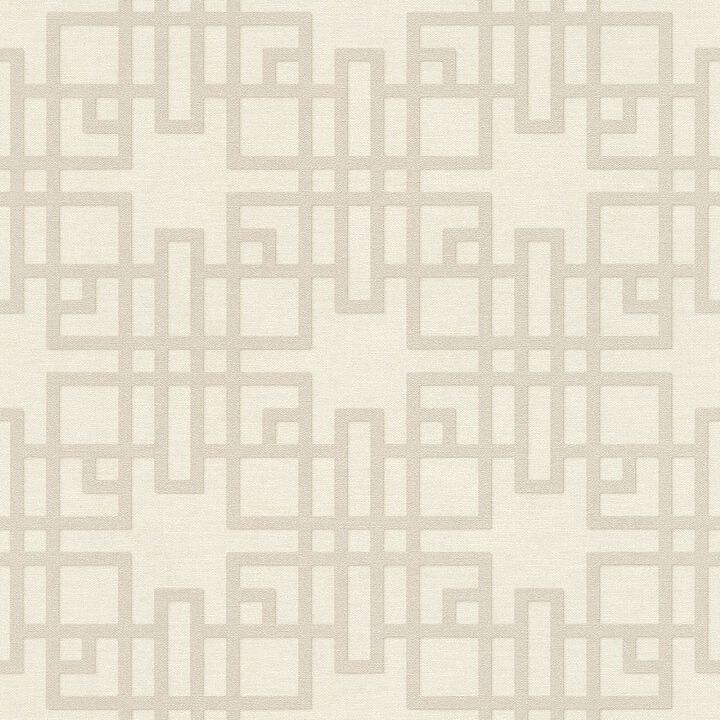 Mana White Trellis Wallpaper (Set of 2)