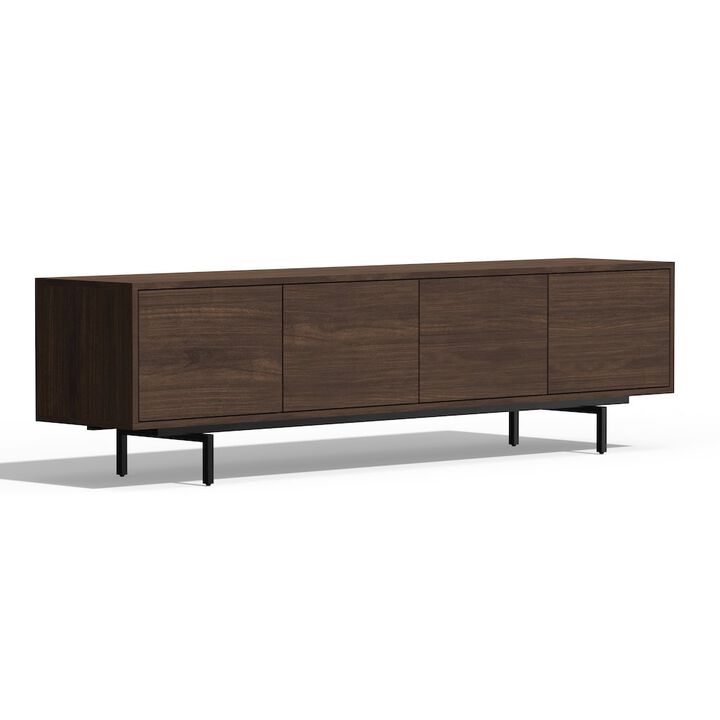 Comfort Pointe Graysen Walnut Laminate 4 Door TV Console
