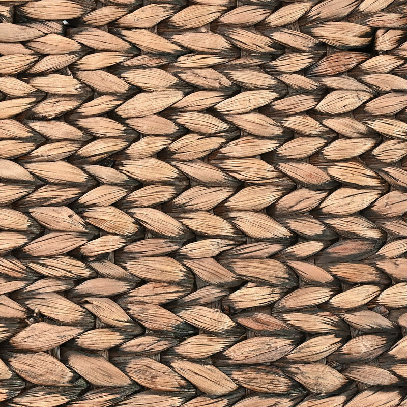 Nellie Farmhouse Classic Handwoven Hyacinth Storage Boat Baskets with Handles