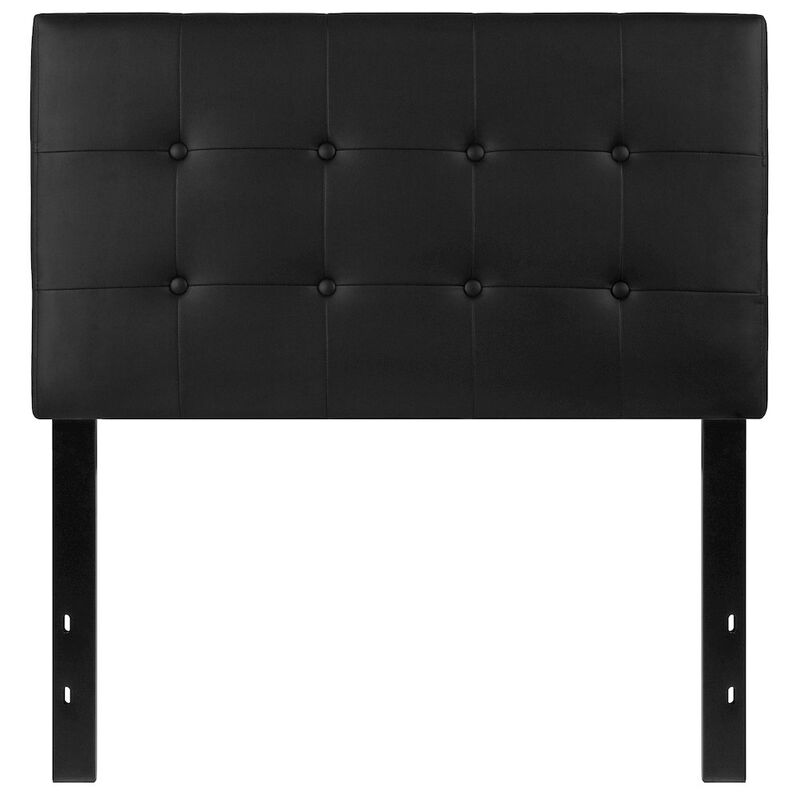 Flash Furniture Tufted Upholstered Twin Size Headboard in Black Vinyl image number 5