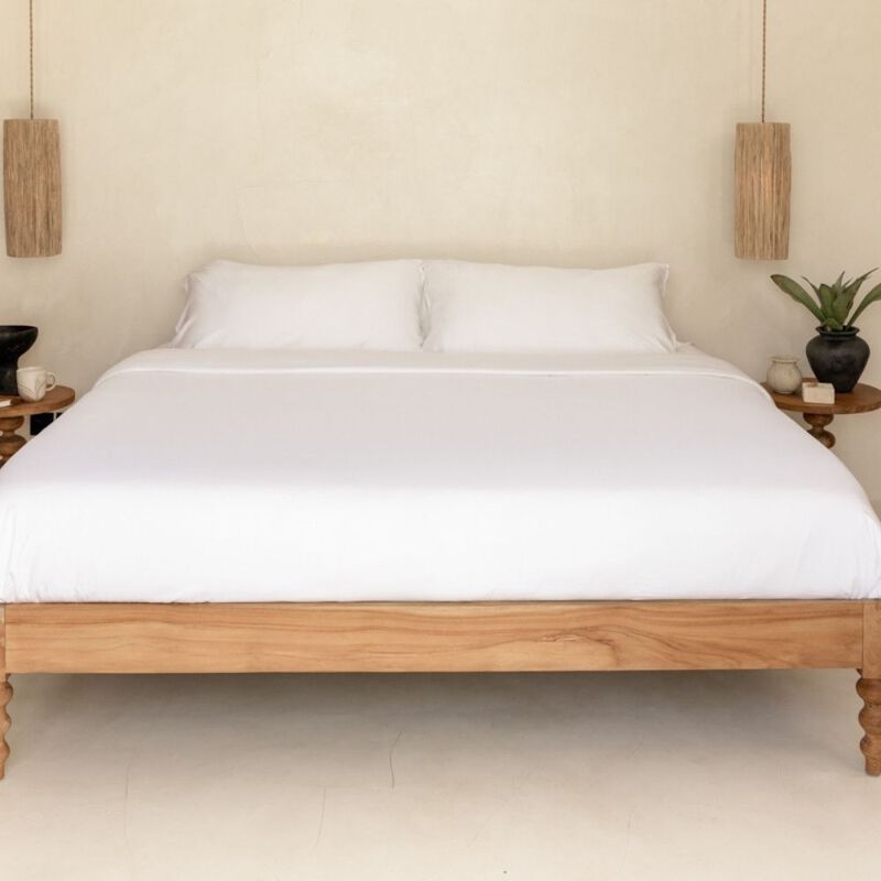 Organic Bamboo Sateen Duvet Cover Set image number 1